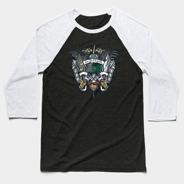 7th Fantasy Crest Baseball T-Shirt by Arinesart